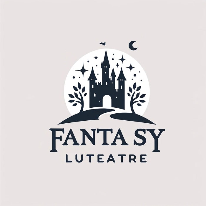  Logo pro nakladatelství fantasy literatury vytvořené přes ChatGPT po požadavku na uplatnění zásady tvorby loga. Obrázek se velmi zjednodušil a zmizely barvy.